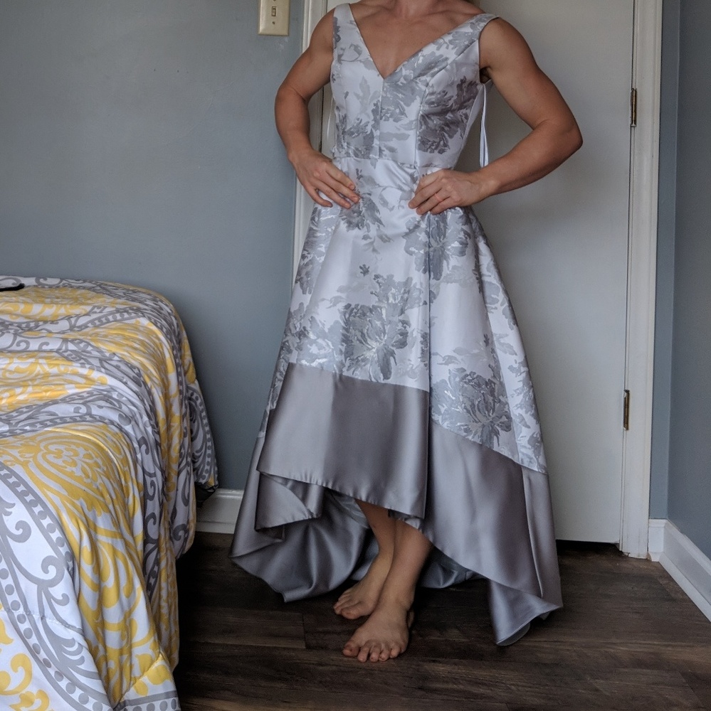 Betsy and Adam high low evening gown
